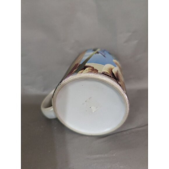 Golden Retriever puppy dog mug cup   blue white 10 OZ - Picture 7 of 9